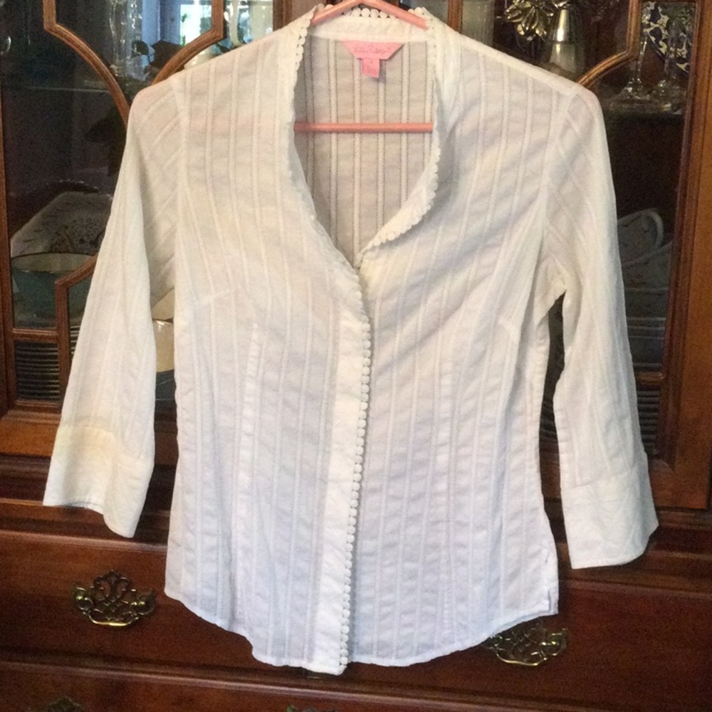 White Lilly Pulitzer blouse
